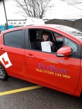 Congratulations to Serena for passing her pracrical driving test. It was a miserable rainy start for a test but you did it and with only 4 minors!! You have have been an amazing pupil and I look forward to seeing you on the road!